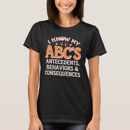Datenanalyst Funny Behaviour Analyst Abcs of Appli T-Shirt (Vorderseite)