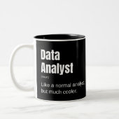 Datenanalyst Funny Cool Analyst Sprichwort Zweifarbige Tasse (Links)