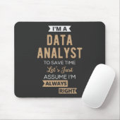Datenanalyst Mousepad (Mit Mouse)