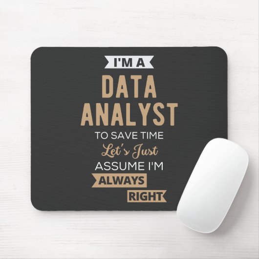 Datenanalyst Mousepad (Mit Mouse)