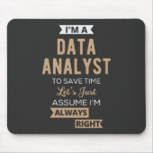 Datenanalyst Mousepad (Vorne)