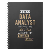 Datenanalyst Notizblock (Vorderseite)
