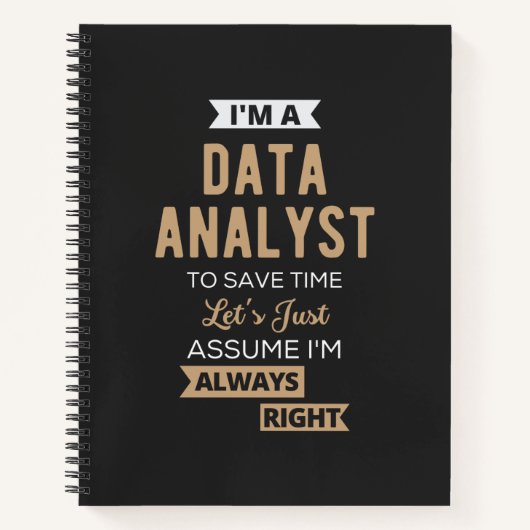 Datenanalyst Notizblock (Vorderseite)