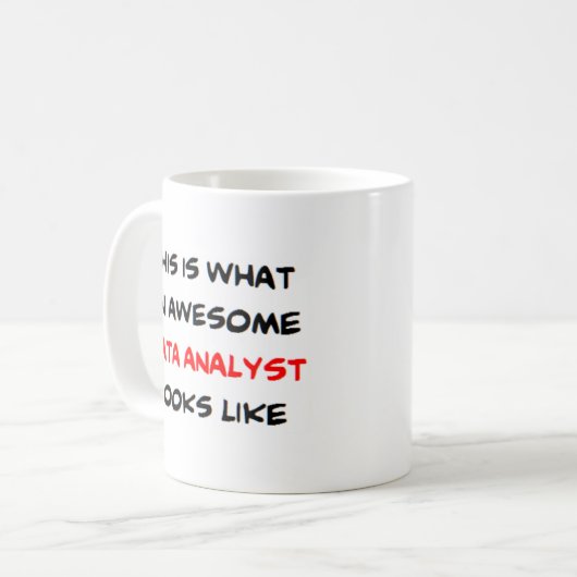 Datenanalyst, phantastisch kaffeetasse (Vorderseite Links)