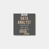 Datenanalyst Post-it Klebezettel (Vorderseite)