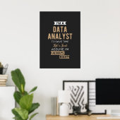 Datenanalyst Poster (Heimbüro)