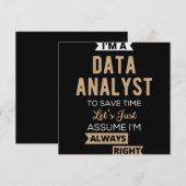 Datenanalyst Save The Date (Vorne/Hinten)