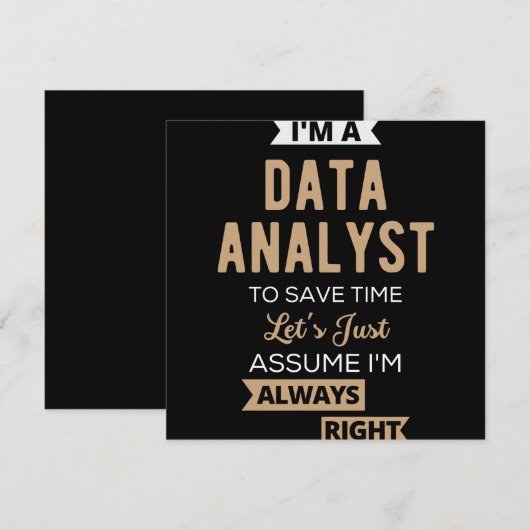 Datenanalyst Save The Date (Vorne/Hinten)