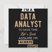 Datenanalyst Save The Date (Vorderseite)