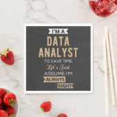 Datenanalyst Serviette (Beispiel)