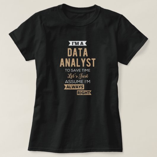 Datenanalyst T-Shirt (Design vorne)