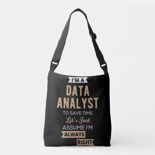 Datenanalyst Tragetaschen Mit Langen Trägern (Vorderseite)