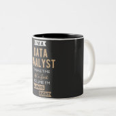 Datenanalyst Zweifarbige Tasse (VorderseiteRechts)