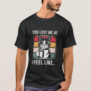 Datenanalysten Tech IT Kaffee Lehrer Lustige Katze T-Shirt