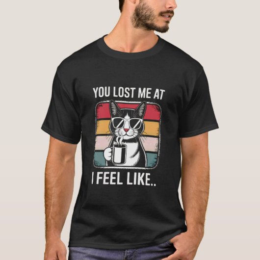 Datenanalysten Tech IT Kaffee Lehrer Lustige Katze T-Shirt (Vorderseite)