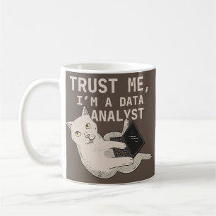 Datenanalytiker Funny Cat Data Analysis Science Kaffeetasse