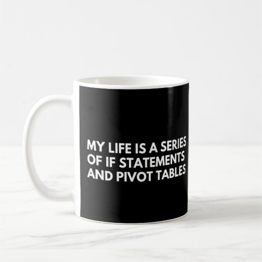 Datenanalytiker Funny Data Sprichwort Kaffeetasse (Links)
