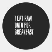 Datenanalytiker Runder Aufkleber (Vorderseite)