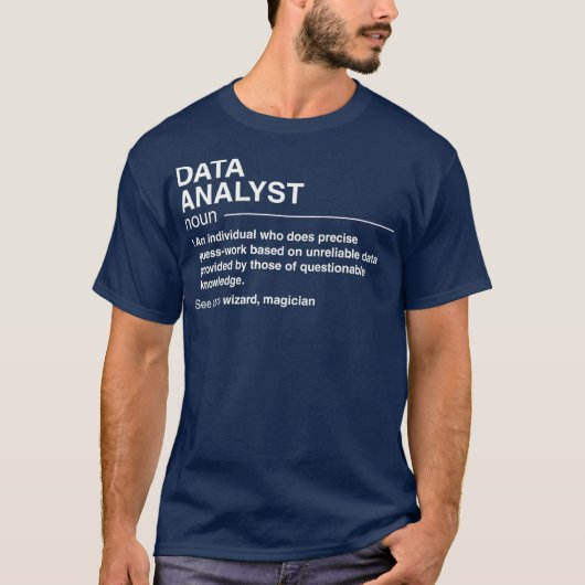Datenanalytiker T-Shirt (Vorderseite)