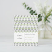 DATENANKÜNDIGUNGEN SPEICHERN: Zickzack 1 4 Save The Date (Stehend Vorderseite)