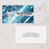 Datenbank | Network Tech Background Visitenkarte (Vorne/Hinten)