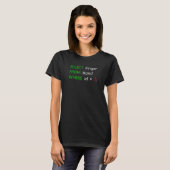 Datenbank SQL Query Computer Code Datenbank Admins T-Shirt (Vorne ganz)