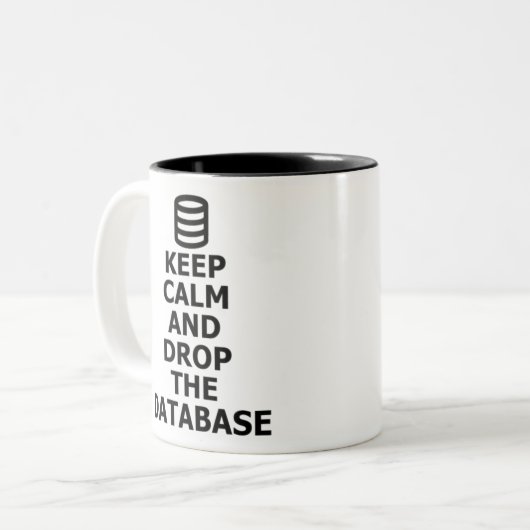 Datenbankadministrator DBA Zweifarbige Tasse (Vorderseite Links)