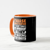 Datenbankadministrator, den ich versuche, die Ding Tasse (Vorderseite Links)