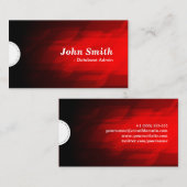 Datenbankadministrator - Modernes Dunkles Rot Visitenkarte (Vorne/Hinten)