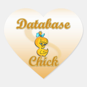 Datenbankauswahl Herz-Aufkleber