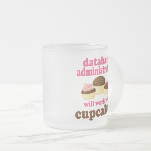 Datenbankverwalter-(lustiges) Geschenk Mattglastasse (VorderseiteRechts)