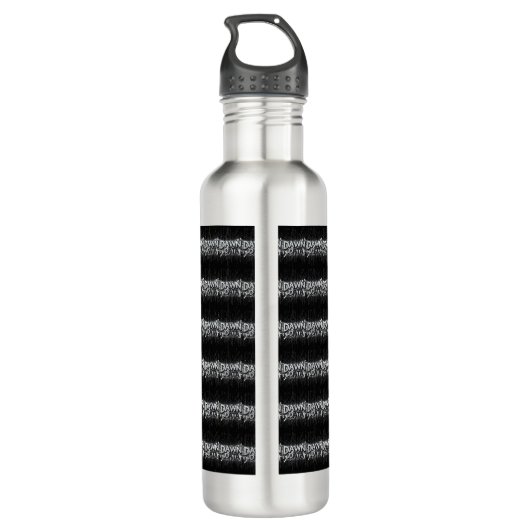 Datenbarware und Bar Tools Edelstahlflasche (Rückseite)