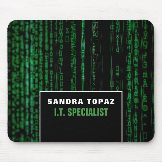 Datenbildschirm, Informationstechnologie, Computer Mousepad (Vorne)