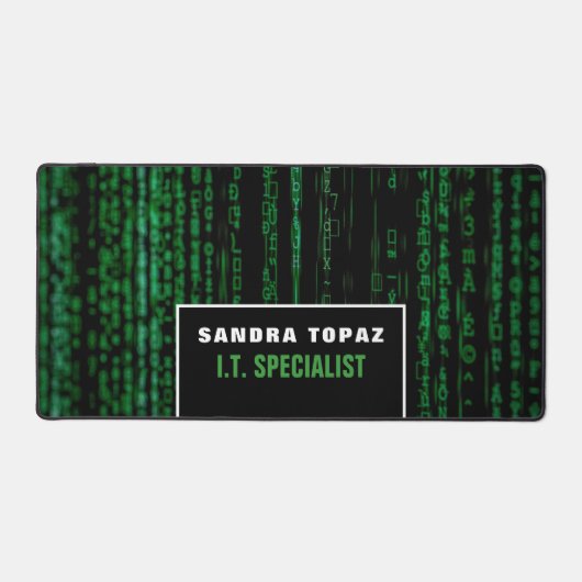 Datenbildschirm, Informationstechnologie, Computer Schreibtischunterlage (Vorderseite)