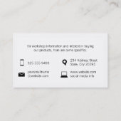 Datendiagramm | Grenze (weiß) Visitenkarte (Rückseite)