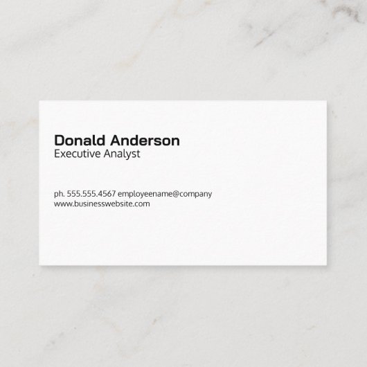 Datendiagramme | Analyse-Logo Visitenkarte (Rückseite)