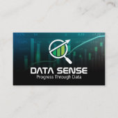 Datendiagramme | Analyse-Logo Visitenkarte (Vorderseite)