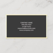 Datendiagramme | Analyst Visitenkarte (Rückseite)