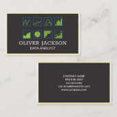 Datendiagramme | Analyst Visitenkarte (Vorne/Hinten)