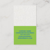 Datendiagramme | Informationsanalyst Visitenkarte (Rückseite)