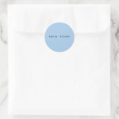 Datenfreund, I-Liebe Runder Aufkleber (Tasche)