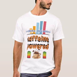 Datengetriebenes Kaffe-inspiriertes T-Shirt