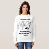 Dateninput-Büro-Schreibservices Sweatshirt (Vorne ganz)