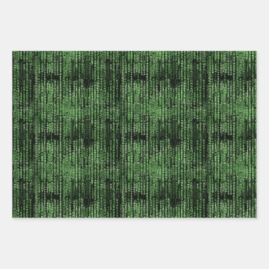 Datenmuster für Computerprogramme Geschenkpapier Set (Vorderseite 3)