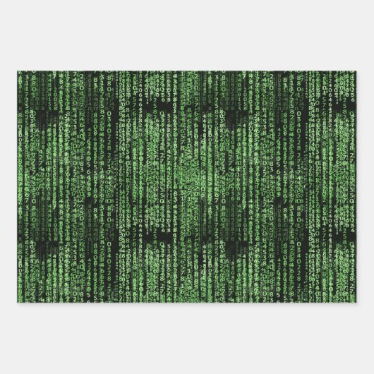 Datenmuster für Computerprogramme Geschenkpapier Set (Vorderseite 2)