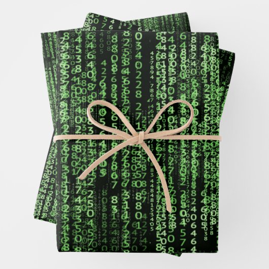 Datenmuster für Computerprogramme Geschenkpapier Set (Beispiel)
