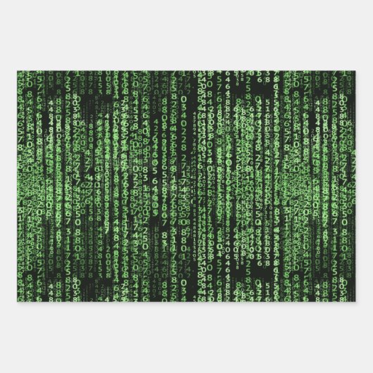 Datenmuster für Computerprogramme Geschenkpapier Set (Vorderseite)