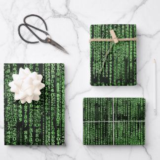 Datenmuster für Computerprogramme Geschenkpapier Set