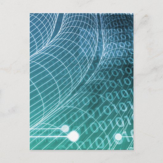 Datennetz Postkarte (Vorderseite)