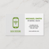 Datennetz | Symbol für Smartphone Visitenkarte (Vorderseite)